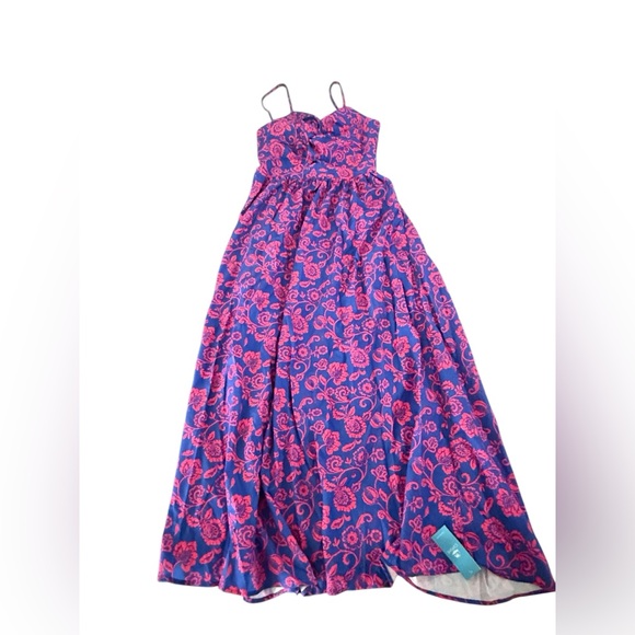 Cupshe Floral Print Knotted V-Neck Maxi Dress - Picture 8 of 11